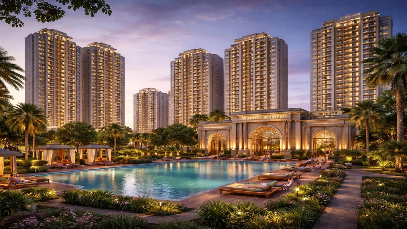 Prestige Battersea Grand Clubhouse Pool View